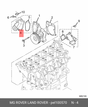 Термостат, охлаждающая жидкость PEL100570 MG ROVER LAND ROVER