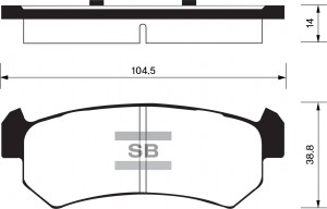 Колодки тормозные дисковые SP1160 SANGSIN
