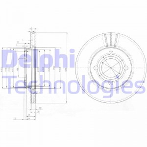 Тормозной диск BG2333 DELPHI