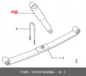 Пружина подвески V92VB-18080-BA FORD