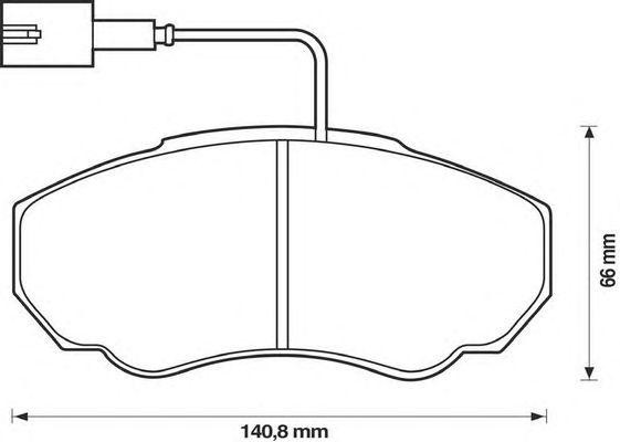 Комплект тормозных колодок, диско 573113B BENDIX JURID
