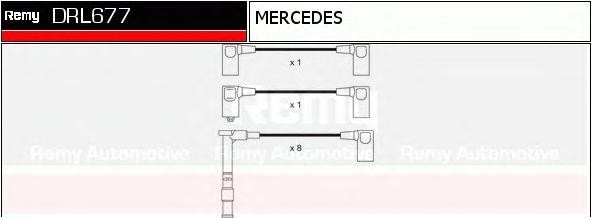 Ккомплект проводов зажигания DRL677 DELCO REMY