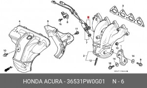 Лямбда-зонд 36531PW0G01 HONDA