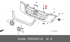 Деталь 93903421J0 HONDA