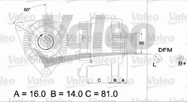 Генератор 437178 VALEO PHC