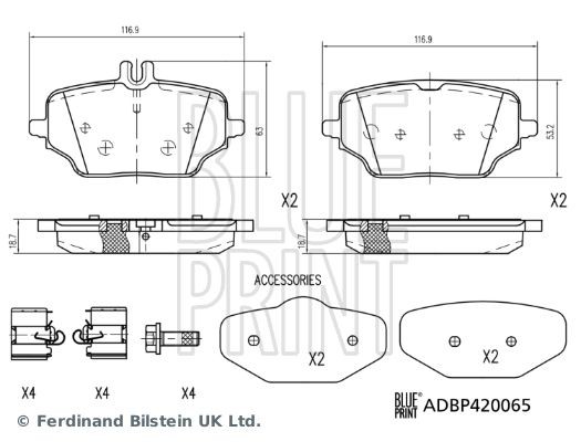 Топливный фильтр ADC42318 BLUE PRINT