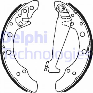 Комплект тормозных колодок LS1625 DELPHI