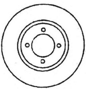 Тормозной диск 561368B BENDIX JURID