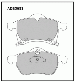 Колодки тормозные дисковые ADB3583 ALLIED NIPPON