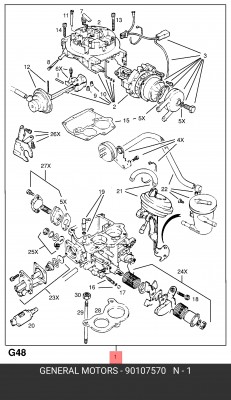 Карбюратор 90107570 GENERAL MOTORS