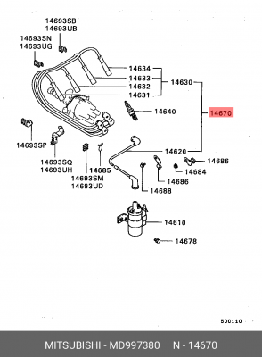 Деталь MD997380 MITSUBISHI
