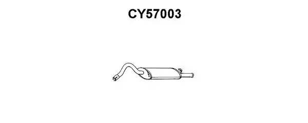 Глушитель выхлопных газов конечный CY57003 VENEPORTE