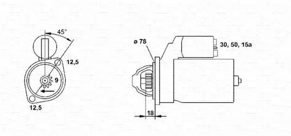 Стартер 943251061010 MAGNETI MARELLI