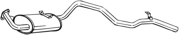 Глушитель выхлопных газов конечный 286-013 BOSAL