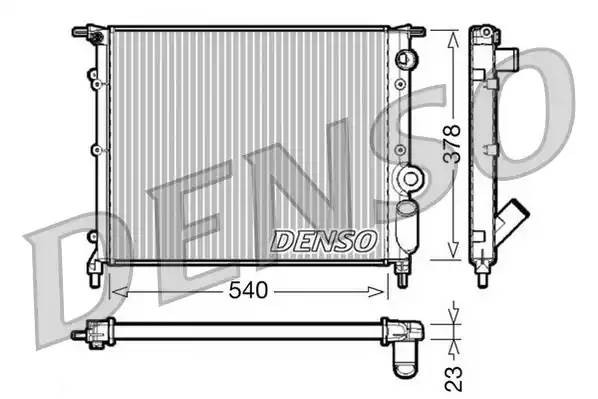 Радиатор, охлаждение двигател DRM23028 DENSO