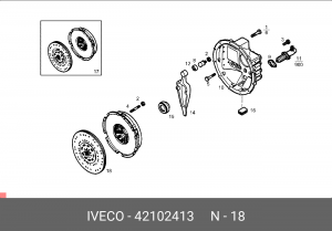 Диск сцепления 42102413 IVECO