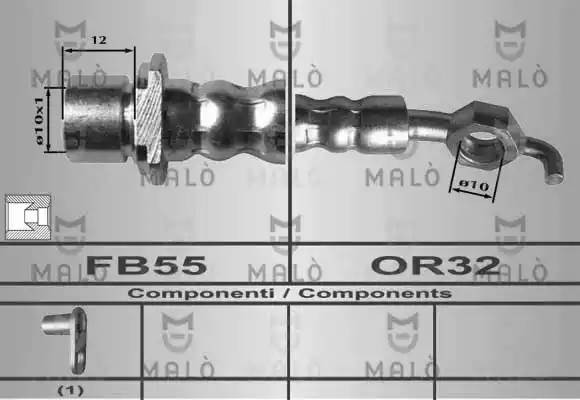 Тормозной шланг 80355 MALO