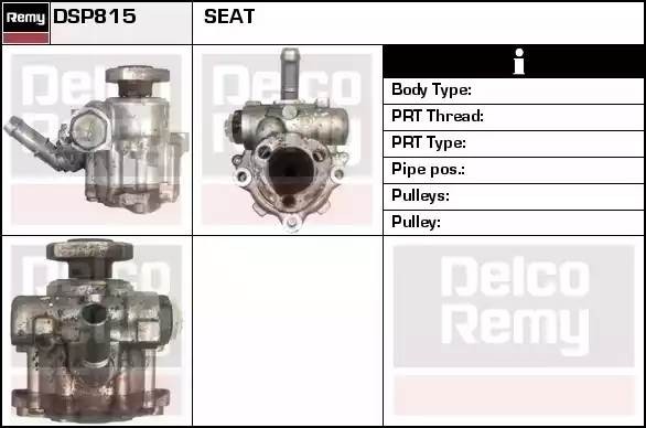 Гидравлический насос, рулевое управление DSP815 DELCO REMY