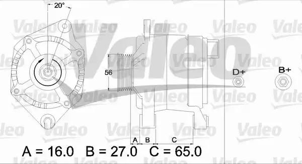 Генератор 436346 VALEO PHC