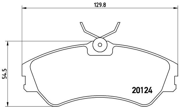 Комплект тормозных колодок, диско P85028 BREMBO