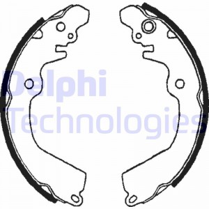Комплект тормозных колодок LS1643 DELPHI