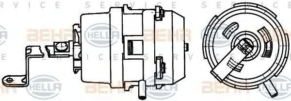 Регулировочный элемент, центральный замок 6NV351329291 HELLA