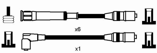 Ккомплект проводов зажигания 0561 NGK NTK