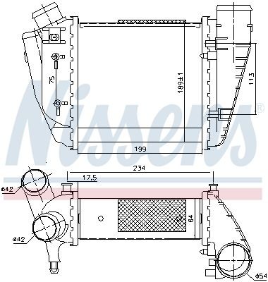 Интеркулер 96678 NISSENS