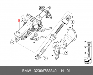 Колонка рулевая 32 30 6 788 840 BMW