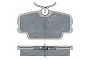 Комплект тормозных колодок, диско SP141 SCT