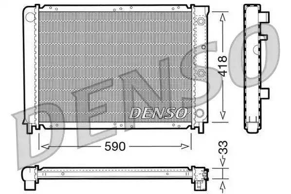 Радиатор, охлаждение двигател DRM33032 DENSO