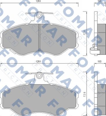 Колодки тормозные дисковые 51638381 ROULUNDS BRAKING