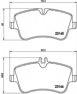 Комплект тормозных колодок, диско P50046 BREMBO