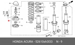 Амортизатор 52610SH3L33 HONDA