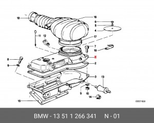 Датчик потока воздуха 13 51 1 266 341 BMW