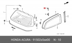Деталь 91502S5SE00 HONDA