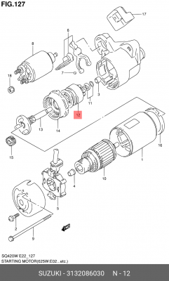 Бендикс стартера 3132086030 SUZUKI