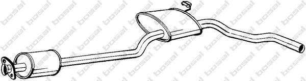 Средний глушитель выхлопных газов 285837 BOSAL