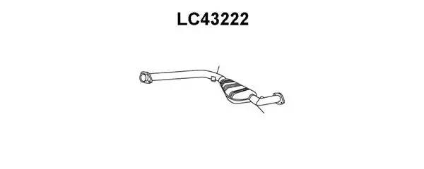 Предглушитель выхлопных газов LC43222 VENEPORTE