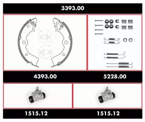 Комплект тормозных колодок 339300 REMSA