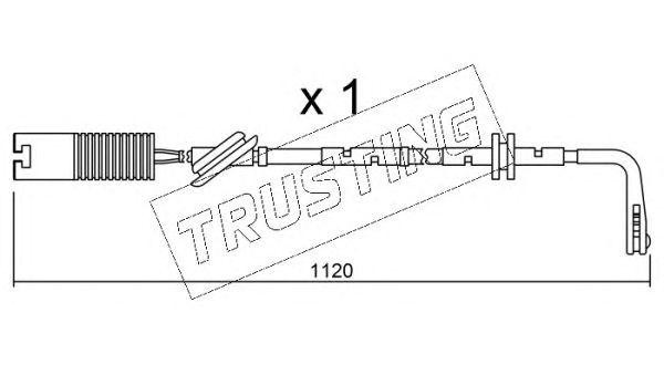 Сигнализатор, износ тормозных колодок SU.124 TRUSTING