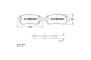 Колодки тормозные дисковые AN394WKE AKEBONO