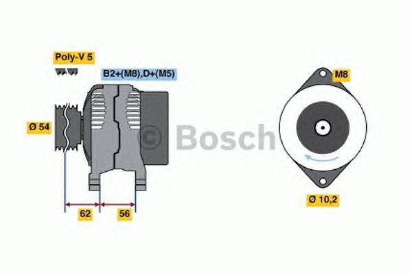 Генератор 0124225002 BOSCH