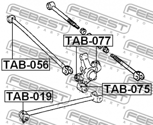 Сайлентблок TAB-077 FEBEST