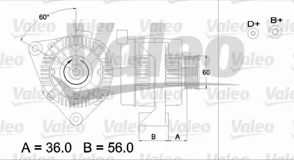 Генератор 436643 VALEO PHC