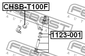 Стойка стабилизатора 1123-001 FEBEST