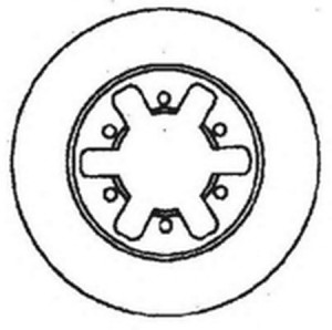 Тормозной диск 561500B BENDIX JURID