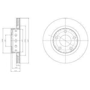 Тормозной диск BG4057 DELPHI
