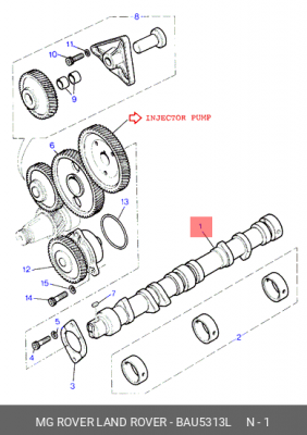 Распредвал BAU5313L LAND ROVER