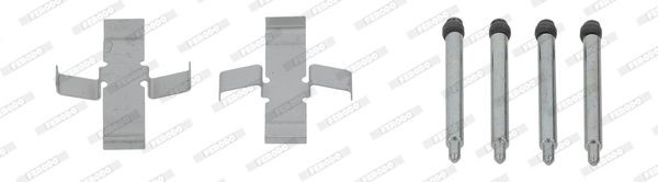 Комплектующие, колодки дискового тормоза FBA455 FERODO